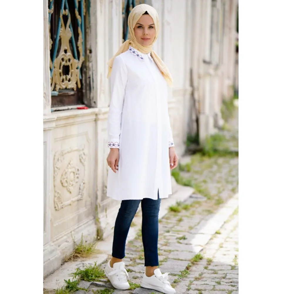 Abaci Modest Tunic 11702-R46 White