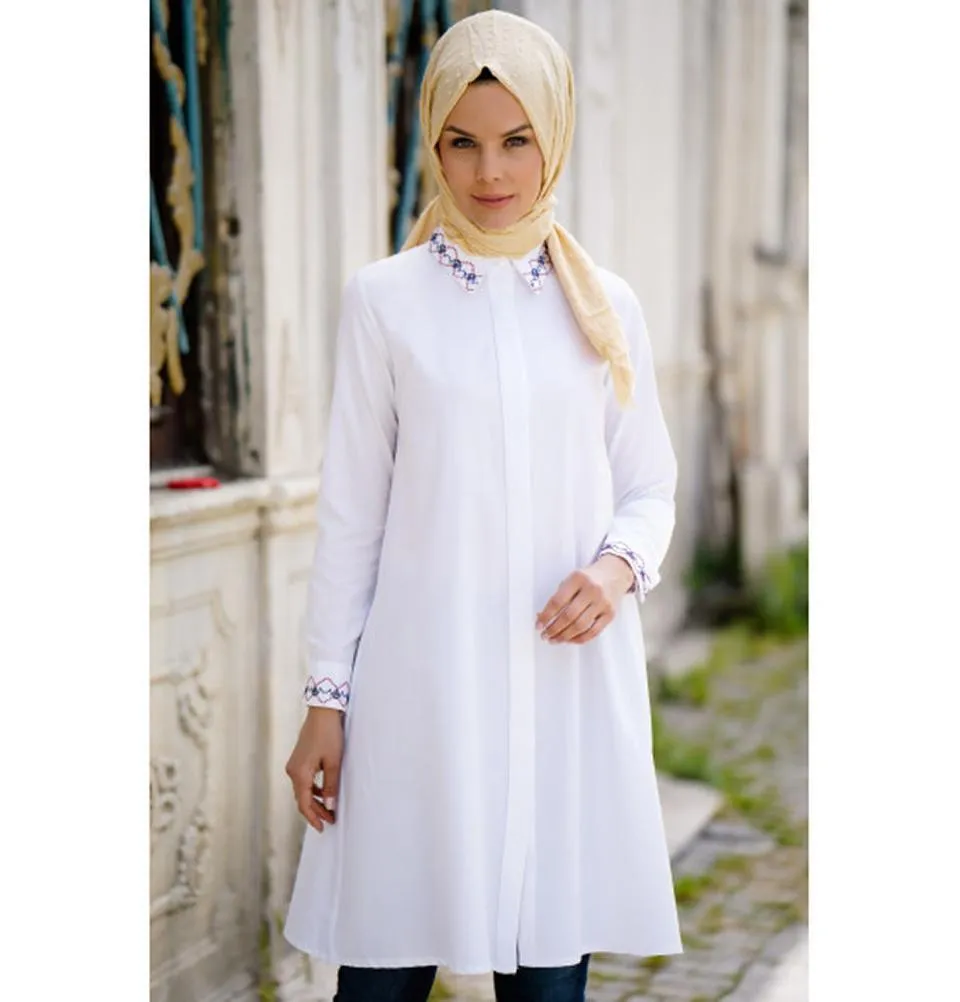 Abaci Modest Tunic 11702-R46 White