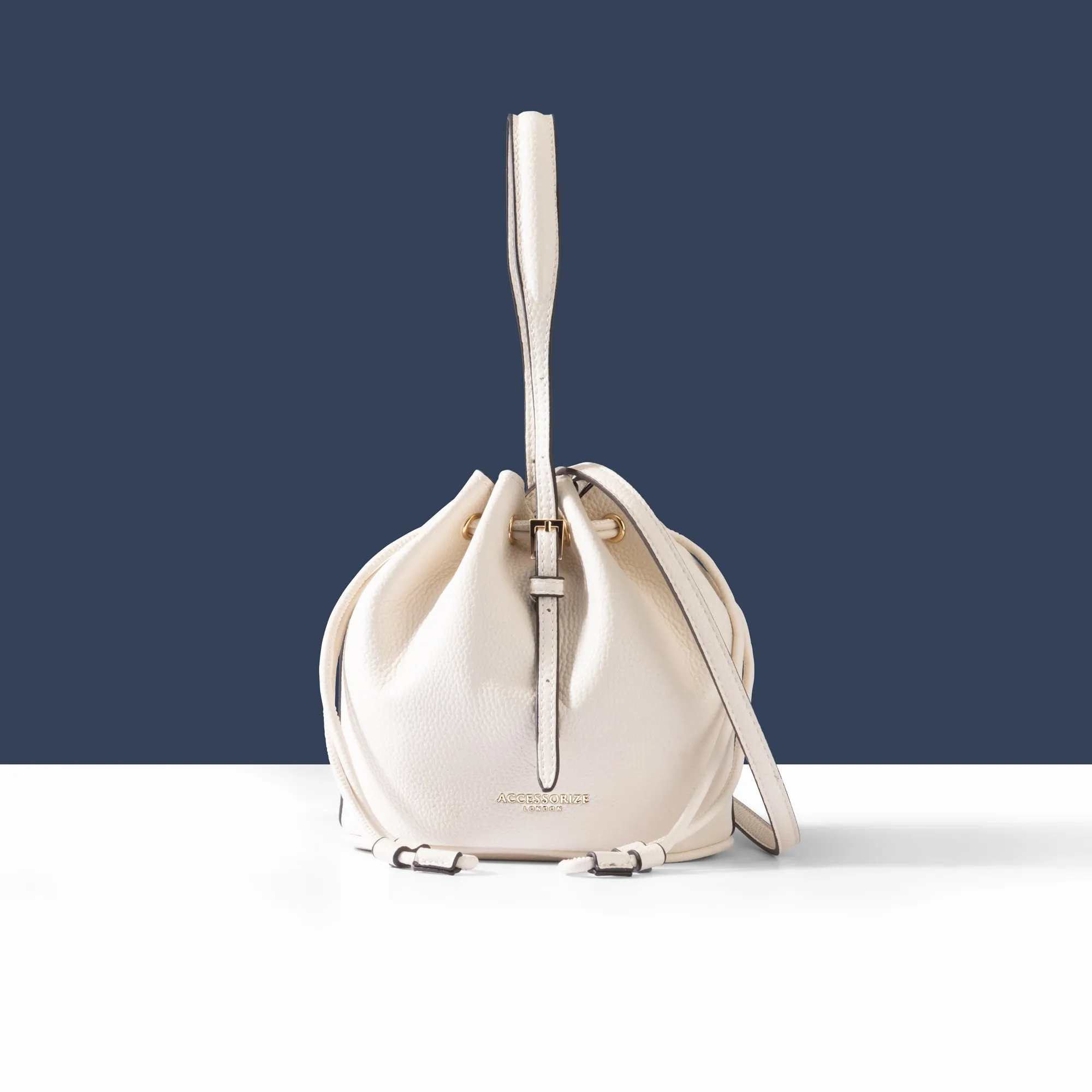 Accessorize London Women's White Mini Duffle Bag