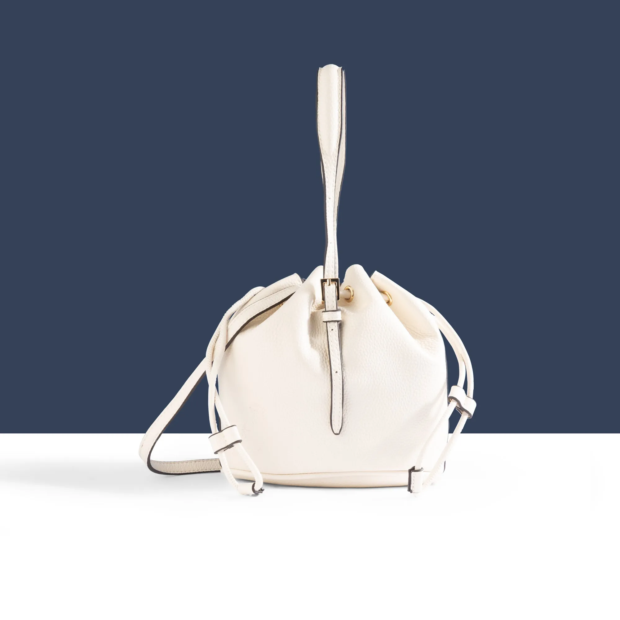 Accessorize London Women's White Mini Duffle Bag