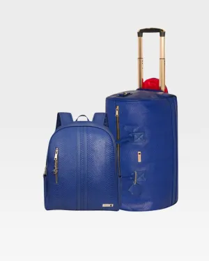 Apollo 1 Backpack & Rolling Duffle Bag Set in Royal Blue