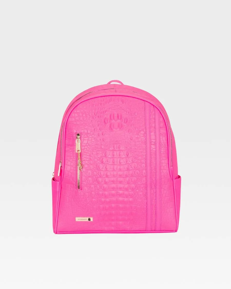 Apollo 2 Backpack & Rolling Duffle Bag Set in Neon Pink