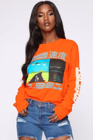 Arcade LS Tunic Tee - Orange