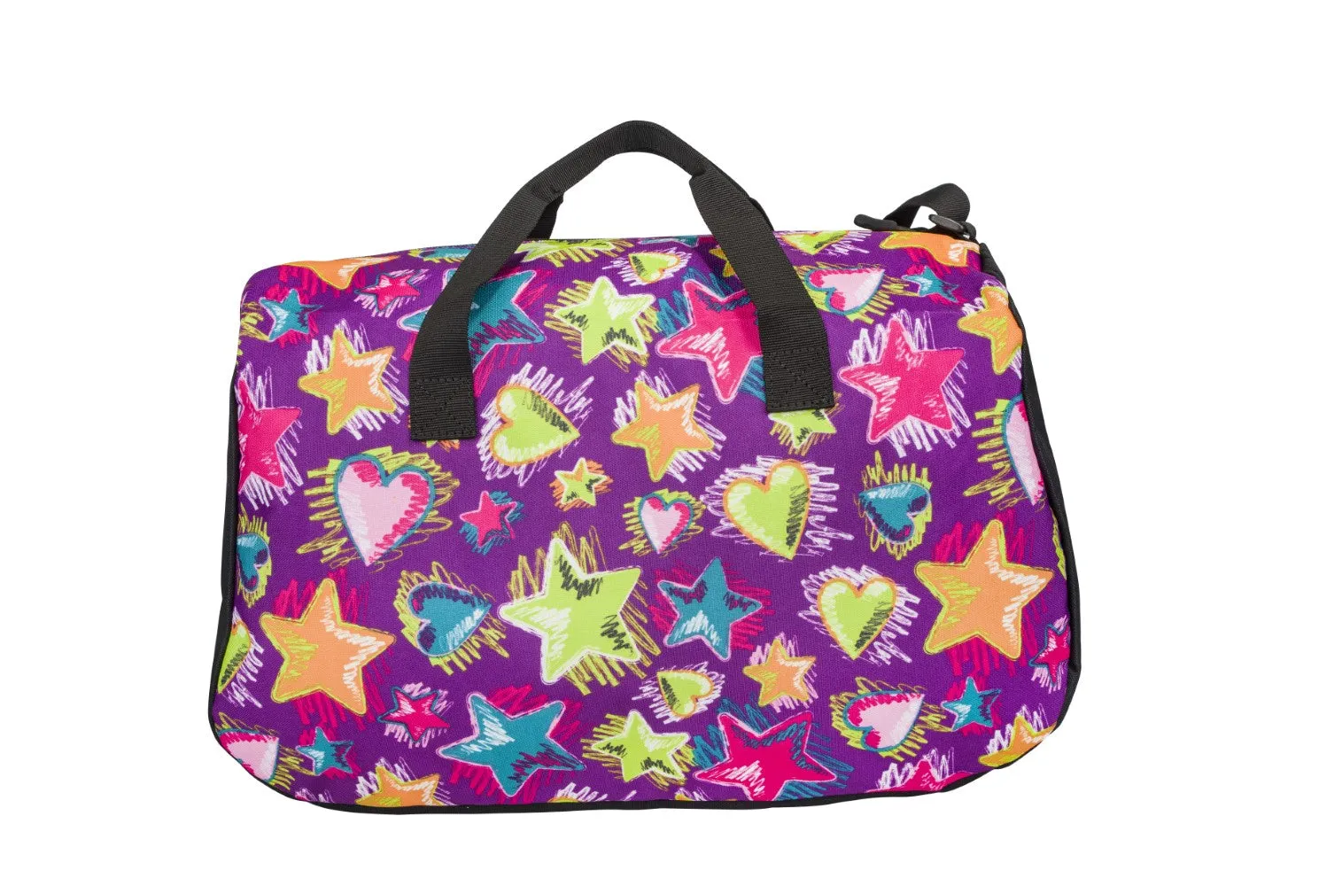 AWST Int'l "Lila" Galloping Horse Duffle Bag- Stars & Hearts