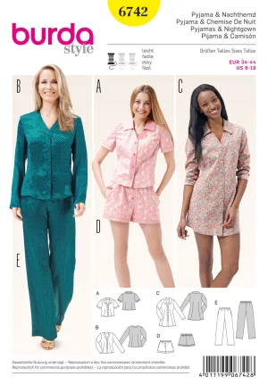 BD6742 Misses sleepwear pattern