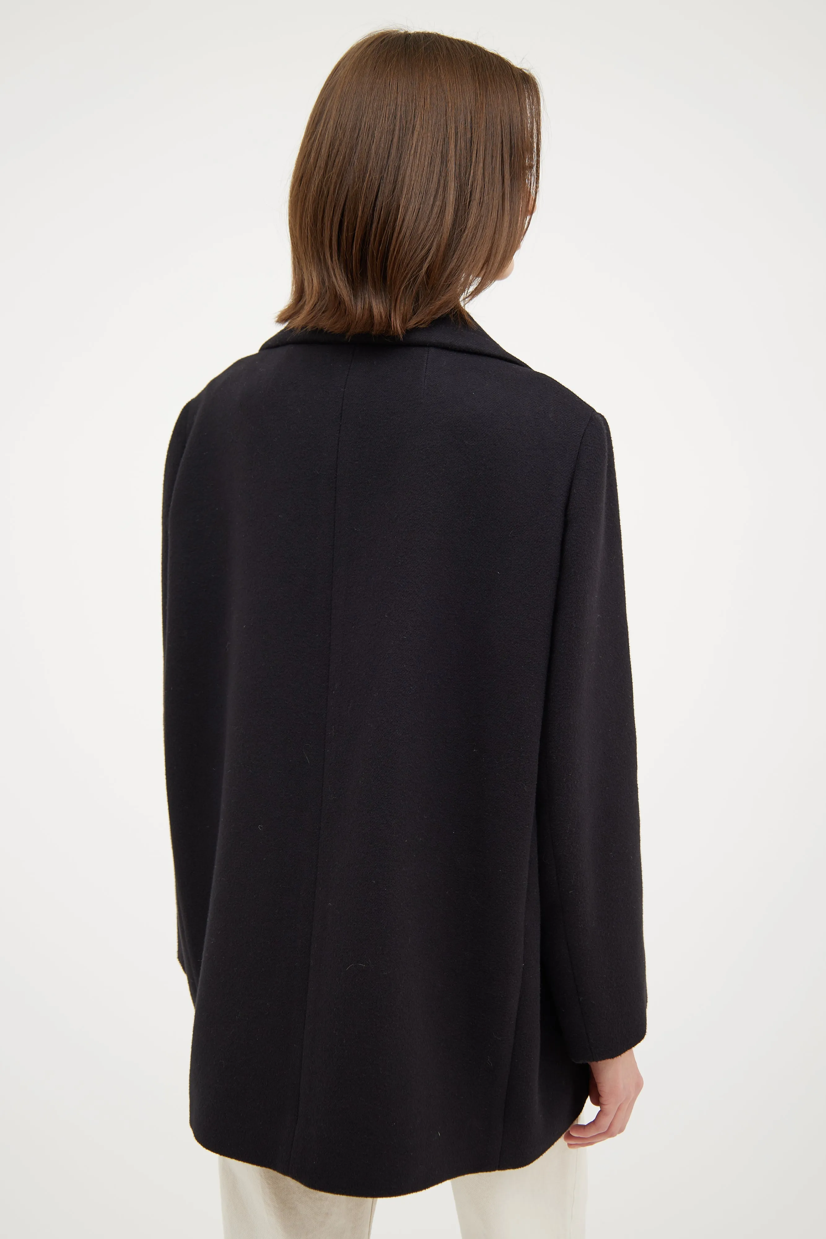 Black Wool Pea Coat