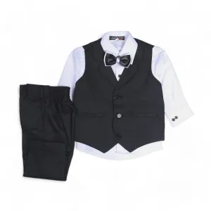 BOYS 3 PCS SUMMER PENT SHIRT AND WAISTCOAT