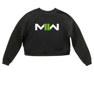 Call of Duty: Modern Warfare II Logo Women's Black Crop Sweatshirt