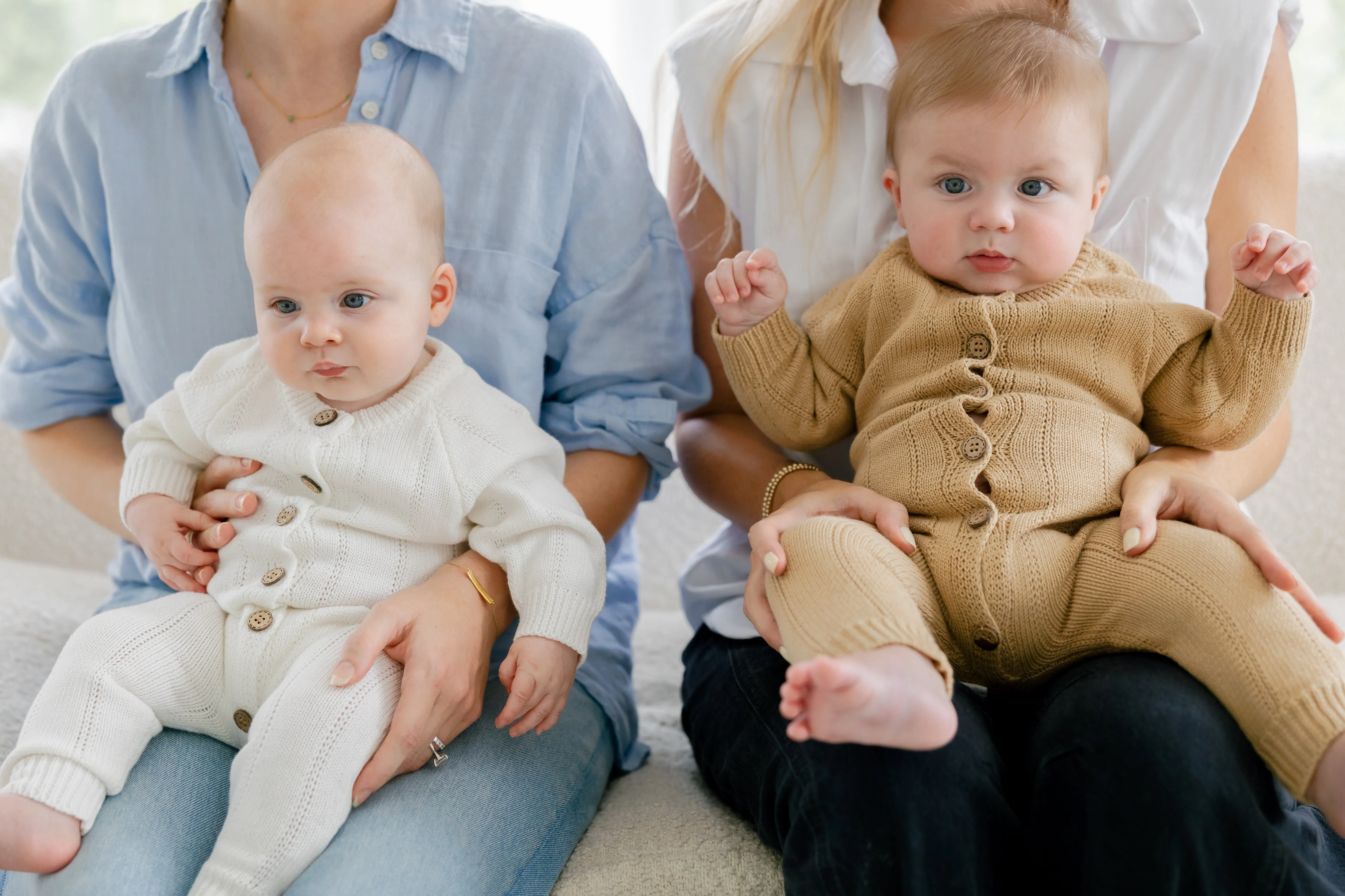 Camden Knit Romper in Beige