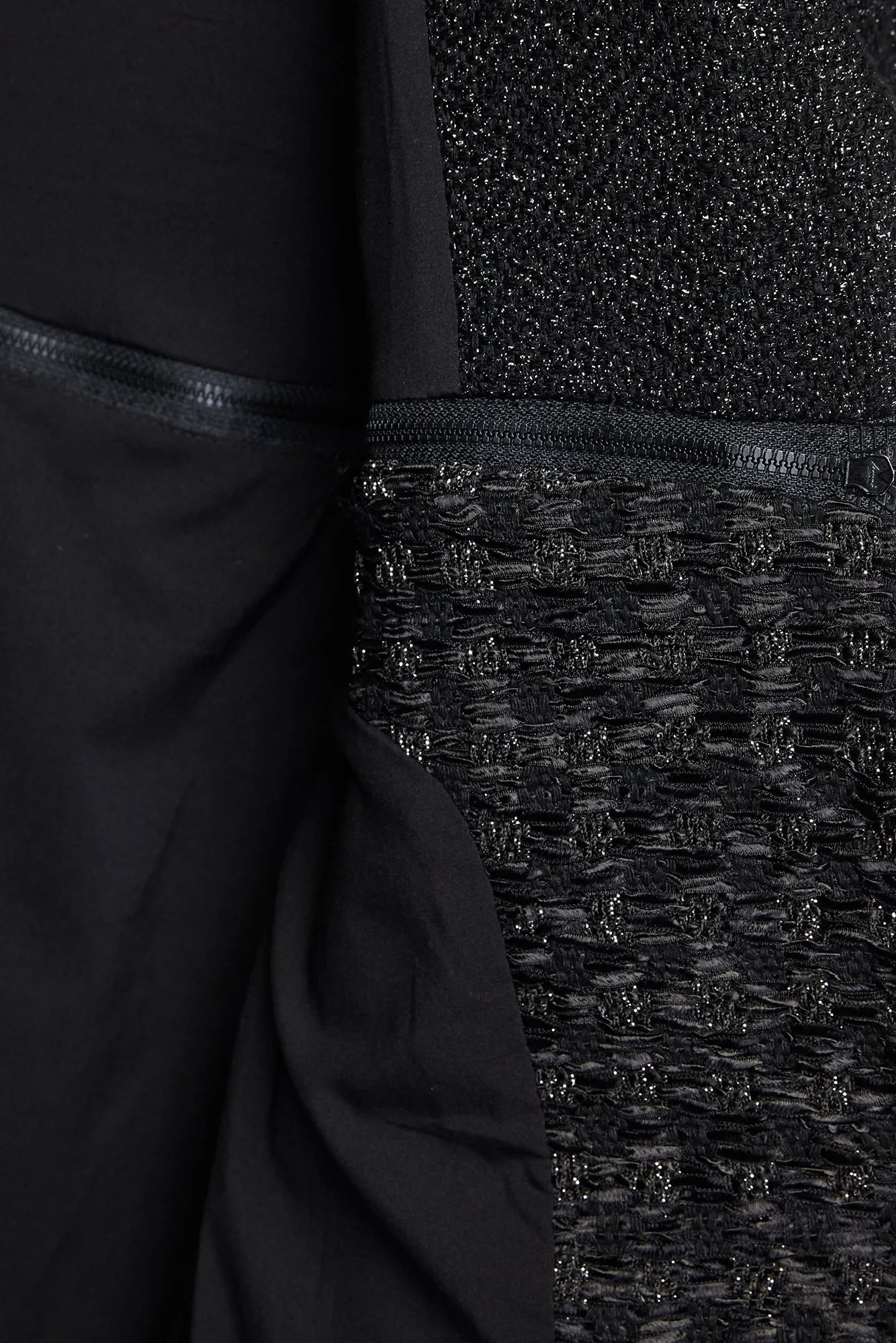 Coco Black Twill and Tweed Jacket