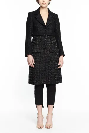 Coco Black Twill and Tweed Jacket