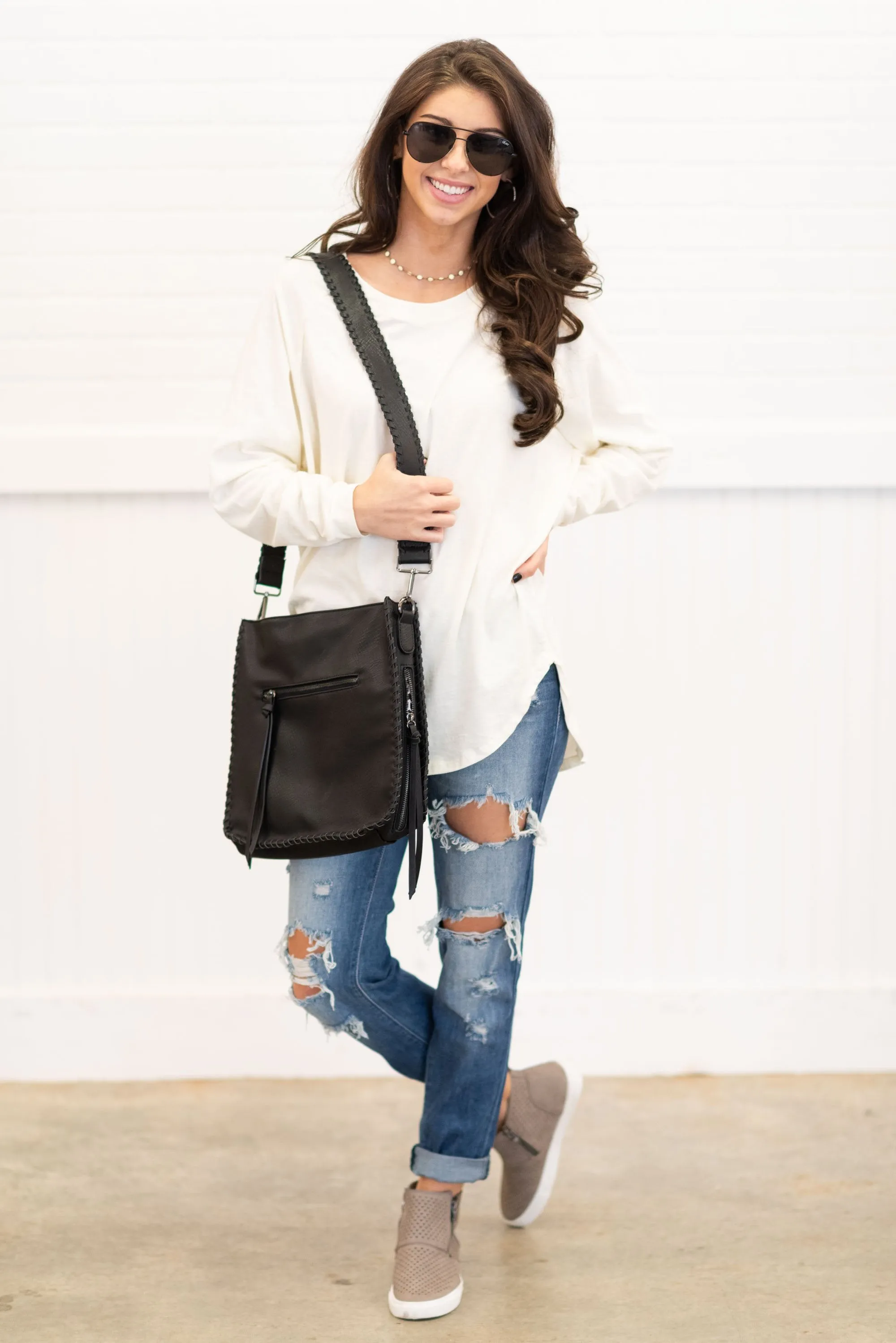 Easy Like Sunday Ivory White Tunic