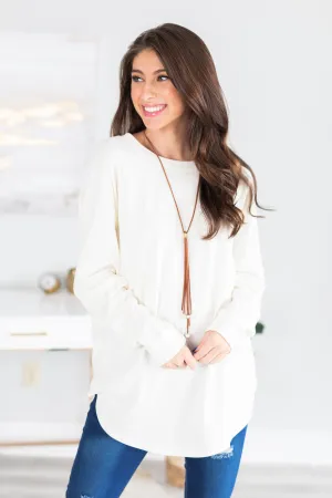 Easy Like Sunday Ivory White Tunic