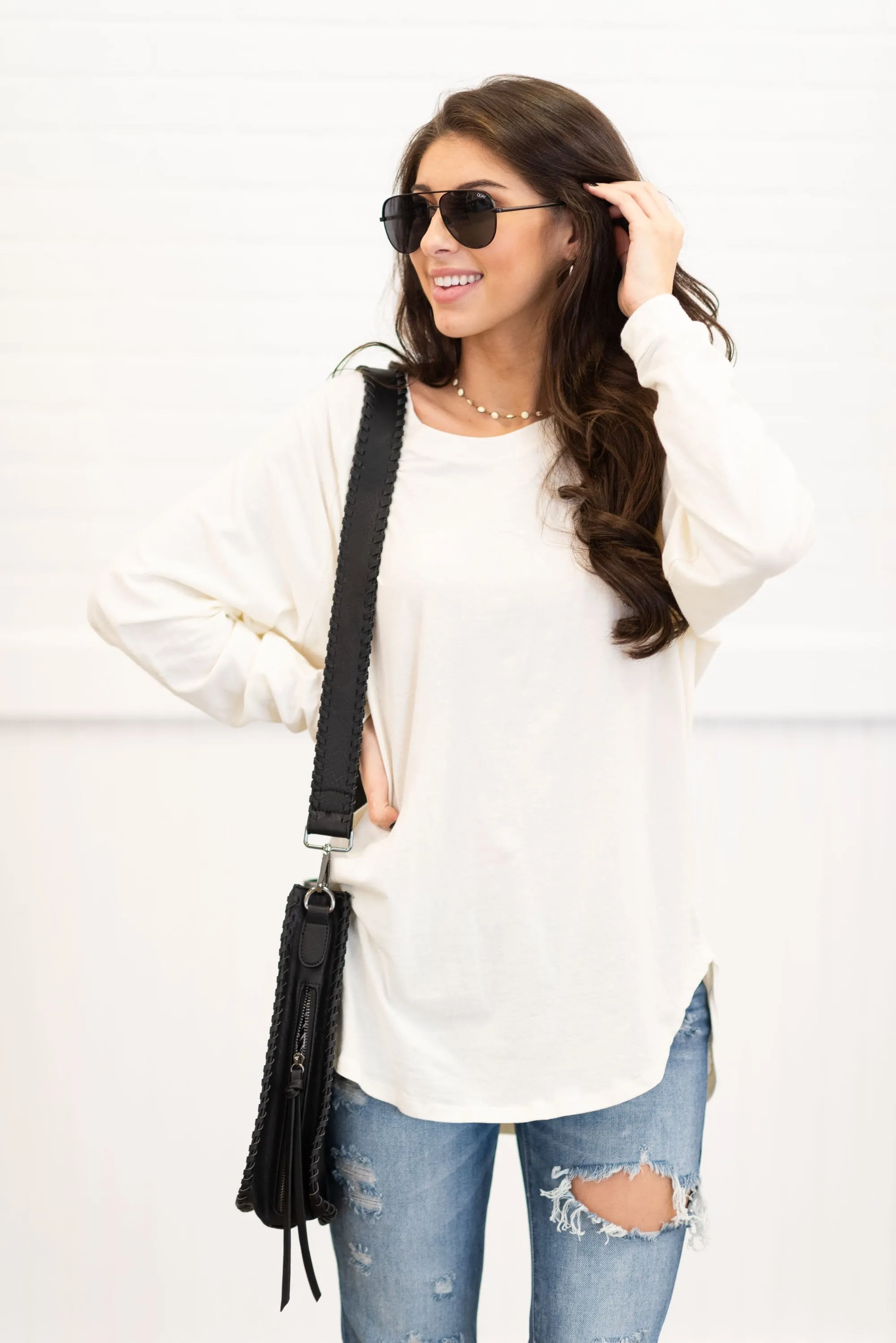 Easy Like Sunday Ivory White Tunic