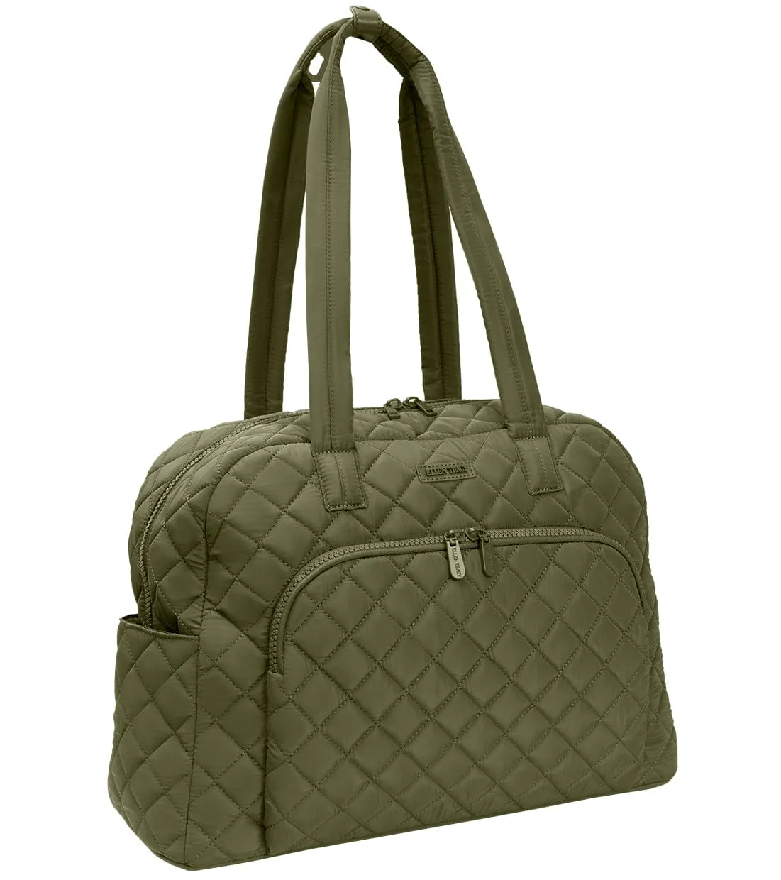 Ellen Tracy 20 Inch Diamond Nylon Quilted Duffel