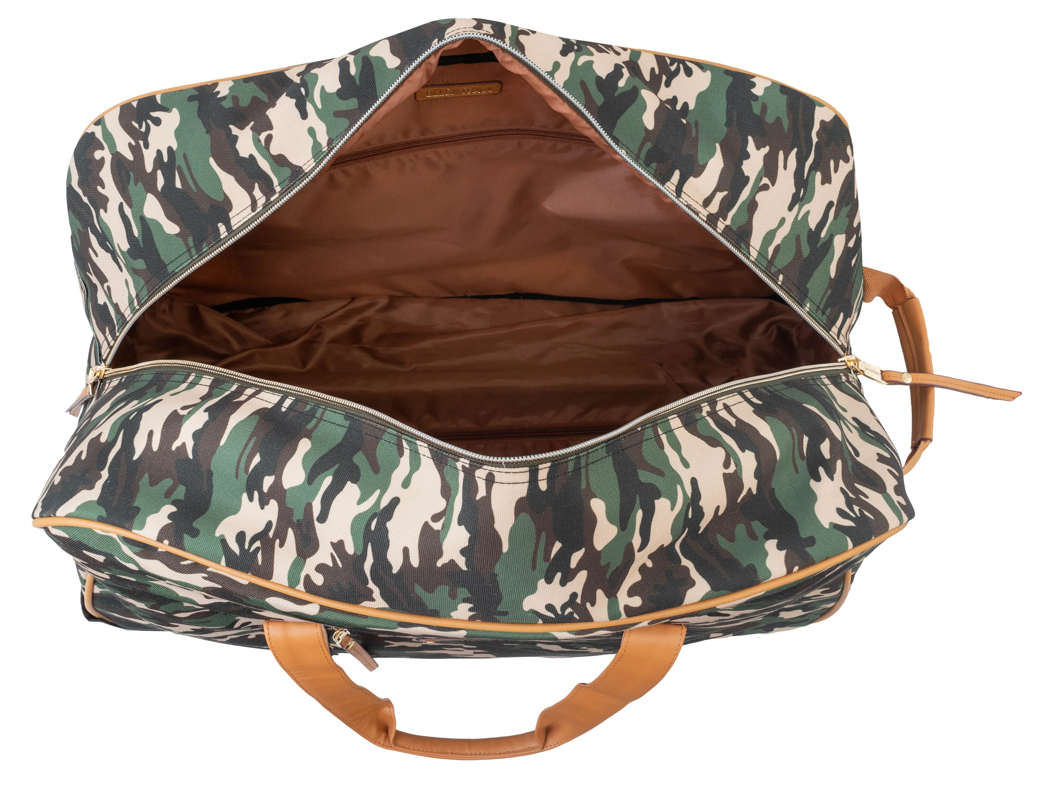 Ellen Tracy Camo Print Rolling Wheeled Duffle ETDW1138-032