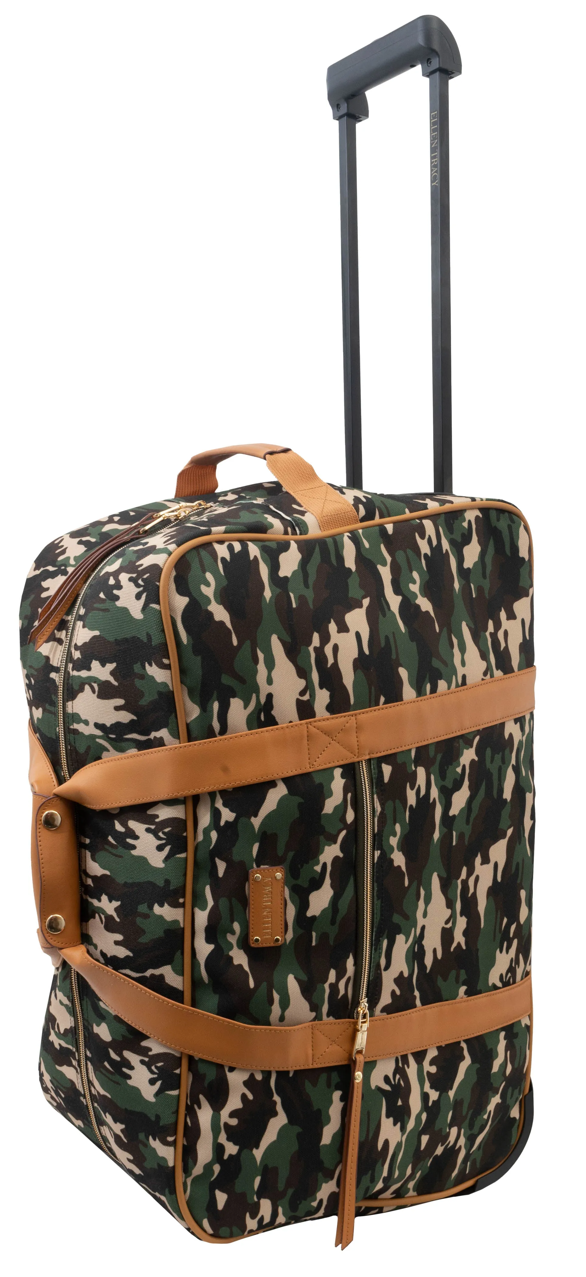 Ellen Tracy Camo Print Rolling Wheeled Duffle ETDW1138-032