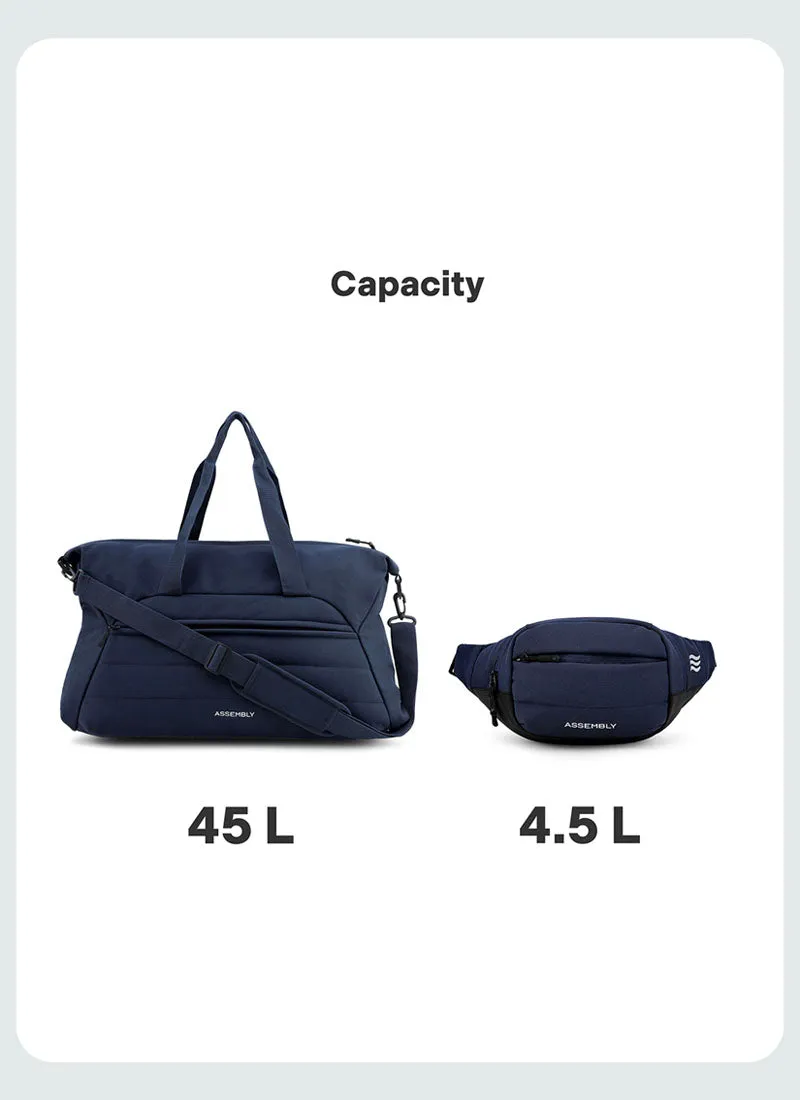 Float Duffle & Fanny Combo | Cobalt | Premium Duffle & Crossbody Bag