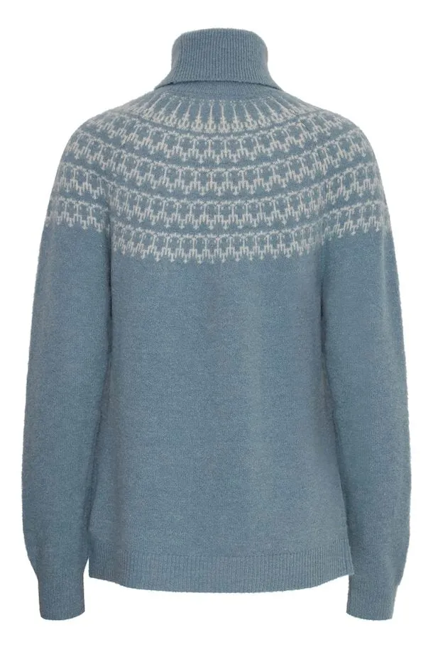 Fransa Isabella Pullover in Citadel Mix