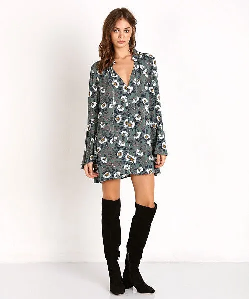 FREE PEOPLE MAJESTIC MYSTERY TUNIC - L