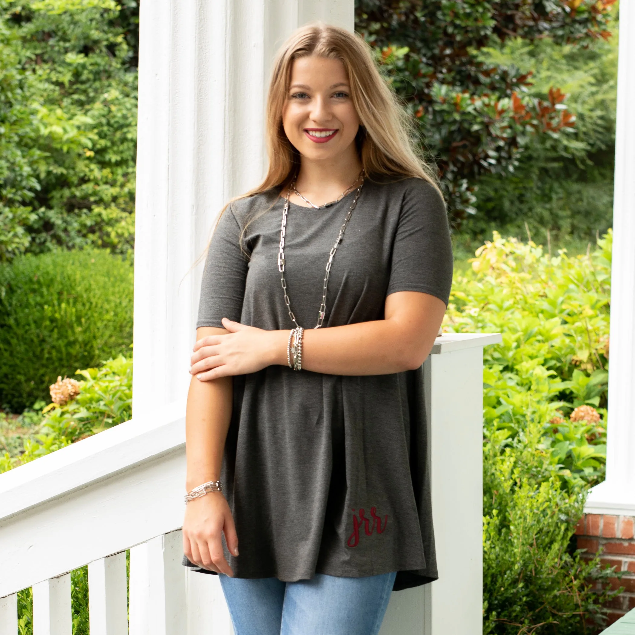 Game Day Ready Tunic - Charcoal