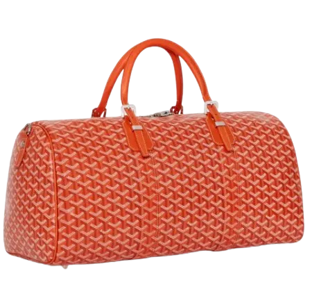 Goyard 'Boston 50' Orange Duffle Bag