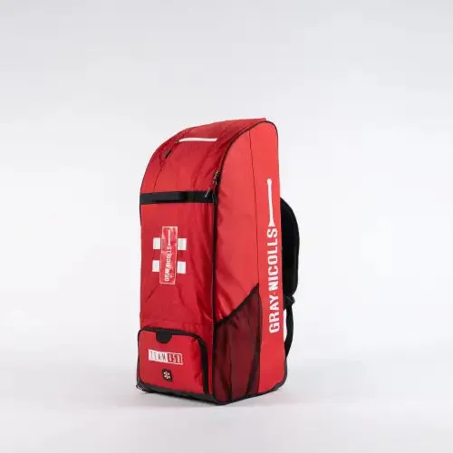 Gray Nicolls 450 Team Duffle Wheelie Cricket Kit Bag Red