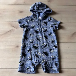 H&M Cookie Monster Hooded Romper