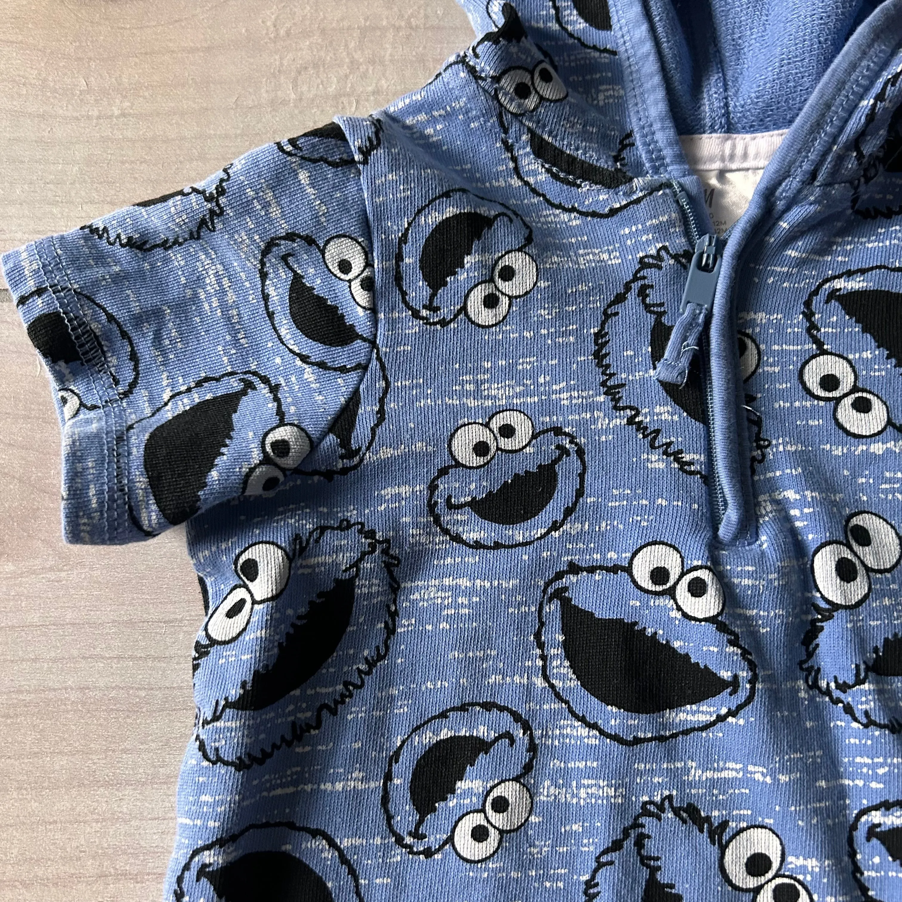 H&M Cookie Monster Hooded Romper