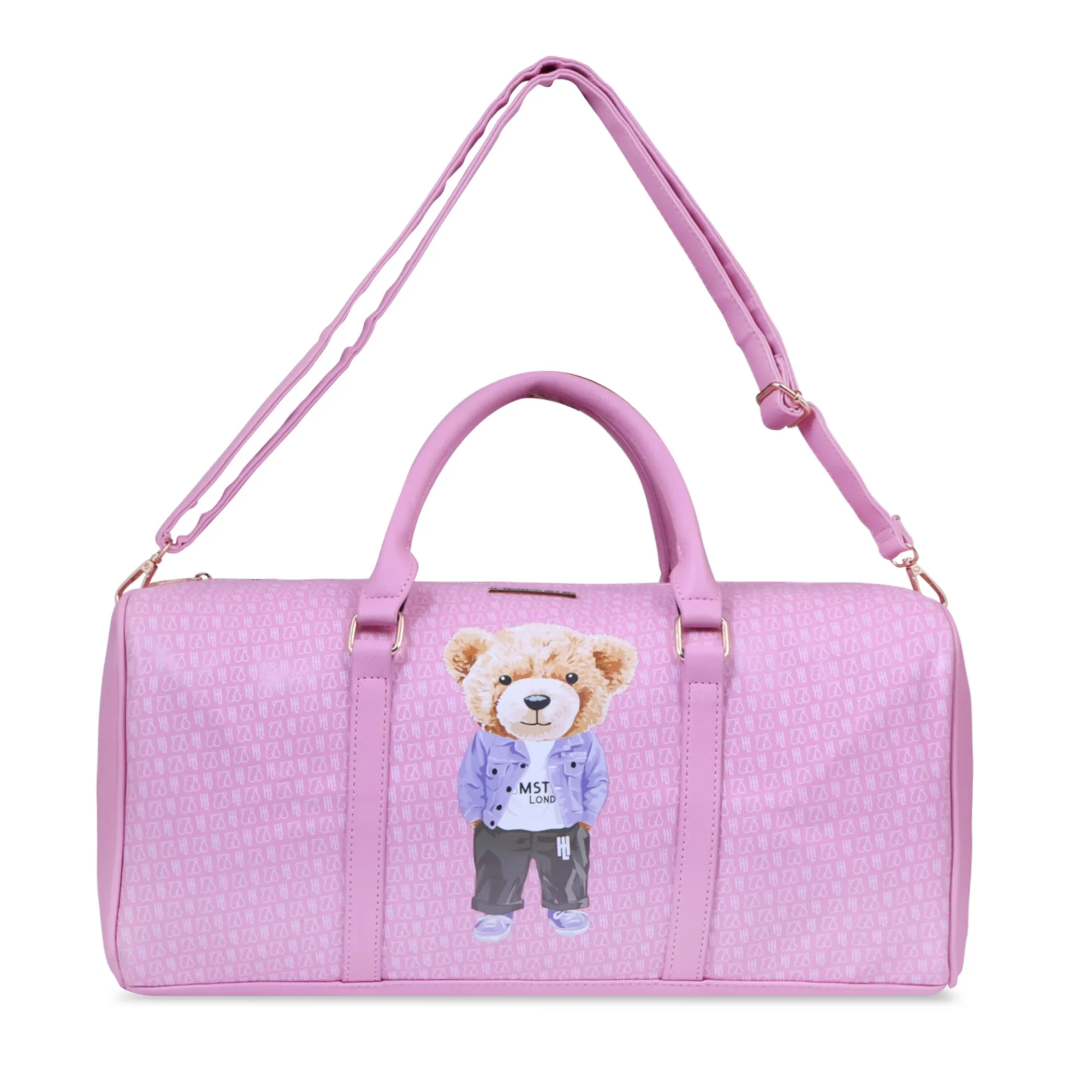 Hamster London Ted H Limited Edition PU Duffle Light Pink