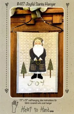 Joyful Santa Hanger - 13" x 19" - Kathi Campbell