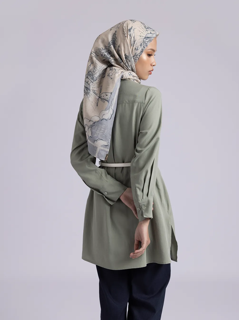 KALEA TUNIC PLAIN SAGE