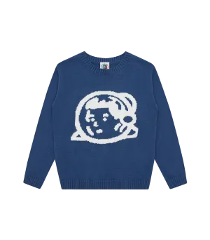 KIDS ASTRO HELMET KNITTED JUMPER - NAVY