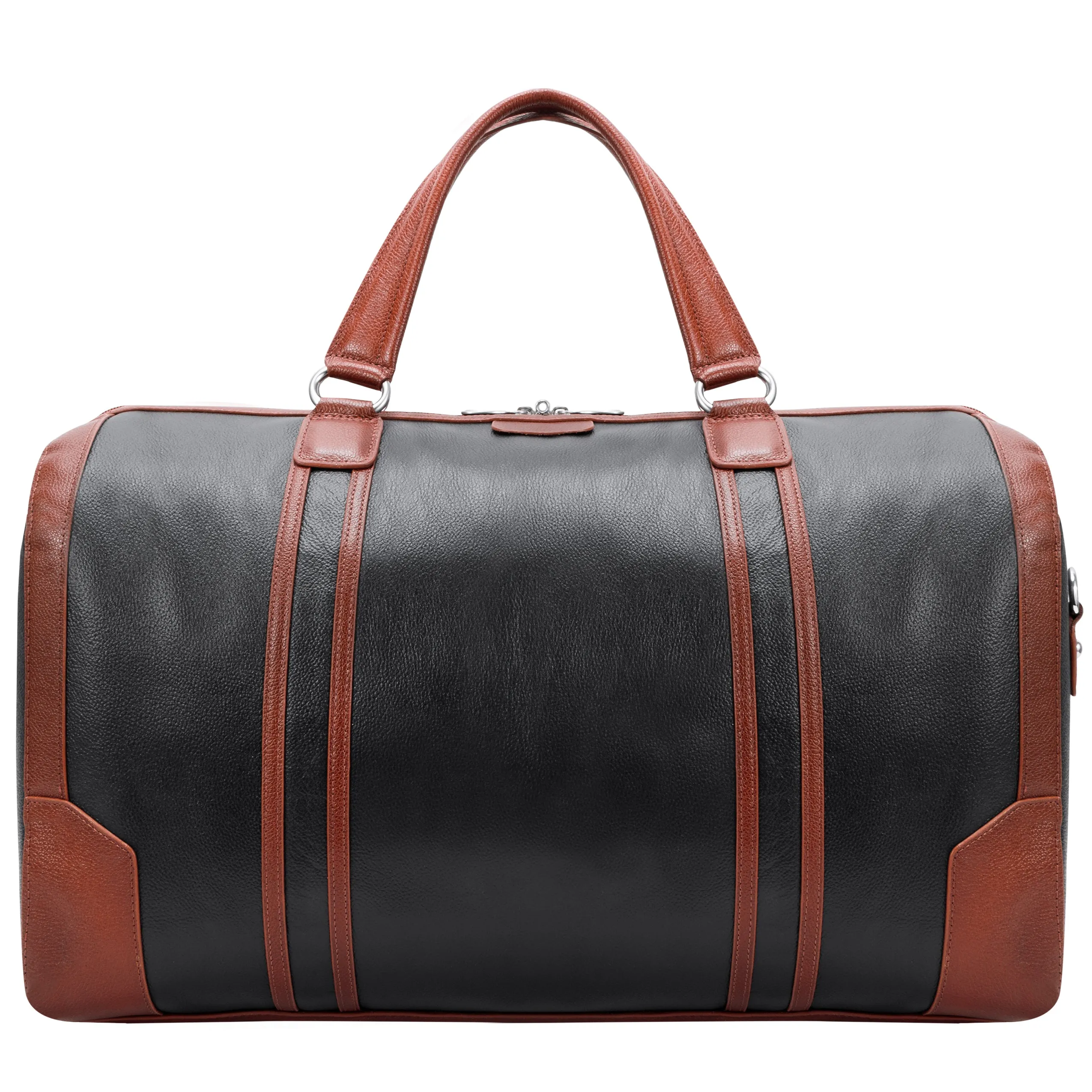 KINZIE | Leather Two-Tone Carry-All Tablet Duffel