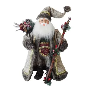 KSA Kringles 18" Kringle Klaus Forest Santa Table Piece, KK0019