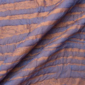 Lavender & Rust Wool Blend Brocade