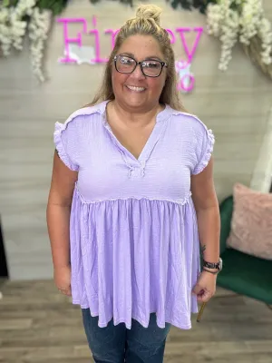 Lavender Tunic Top