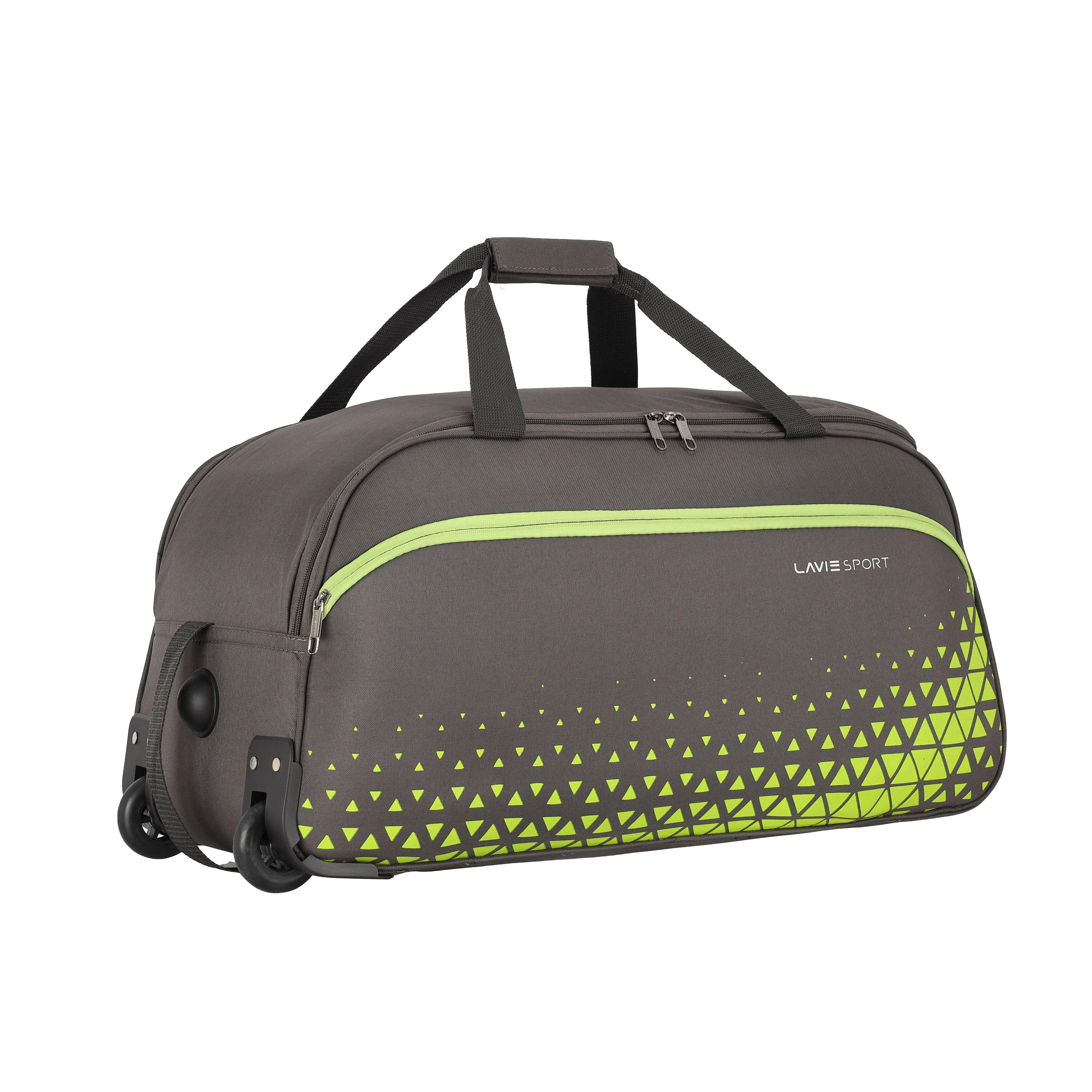 Lavie Sport Roar M Large Size 62 cms Wheel Duffle Bag | 2 Wheel Duffle Bag Dk. Grey