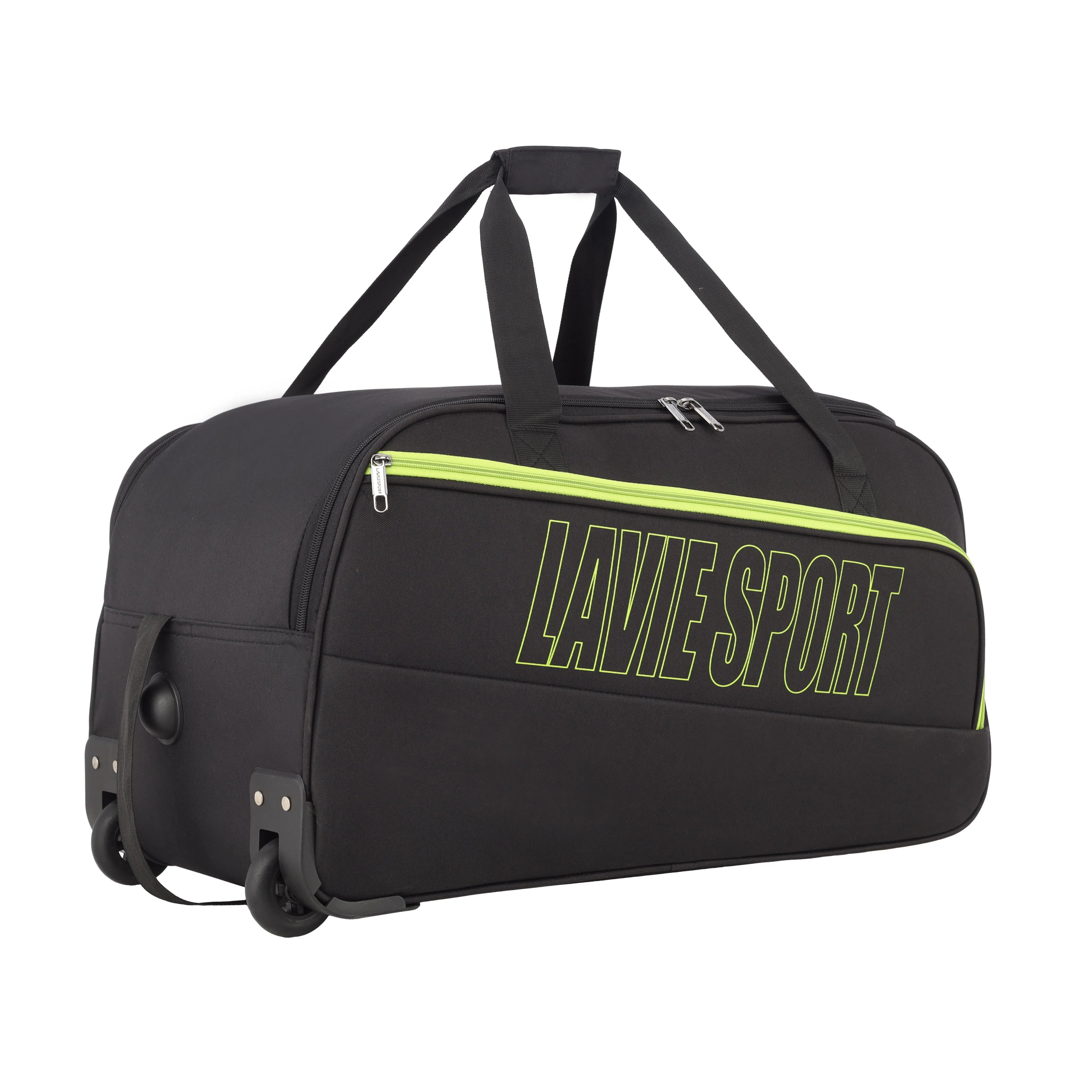 Lavie Sport size 62 cms Star Wheel Duffle Bag | Black