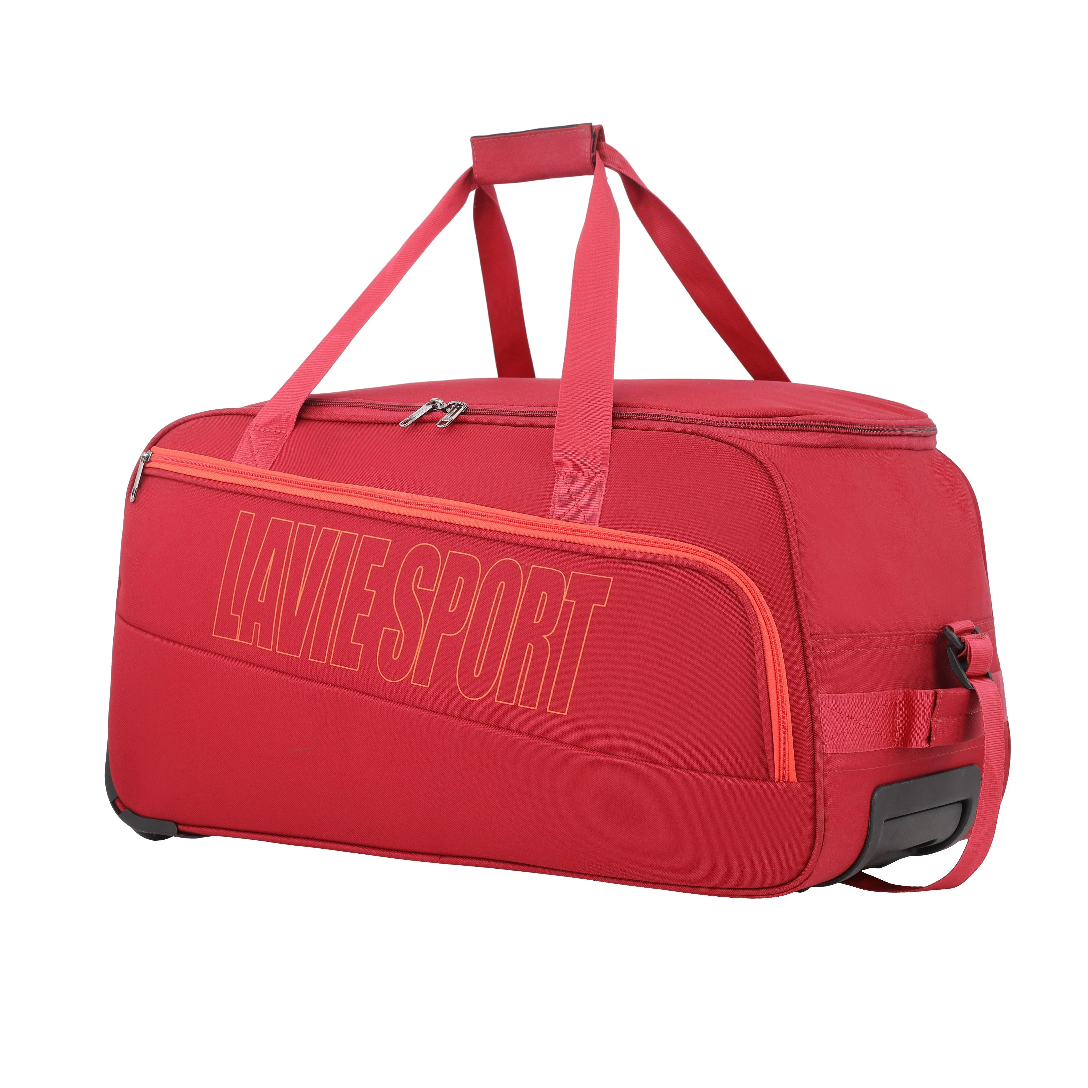 Lavie Sport size 62 cms Star Wheel Duffle Bag | Red