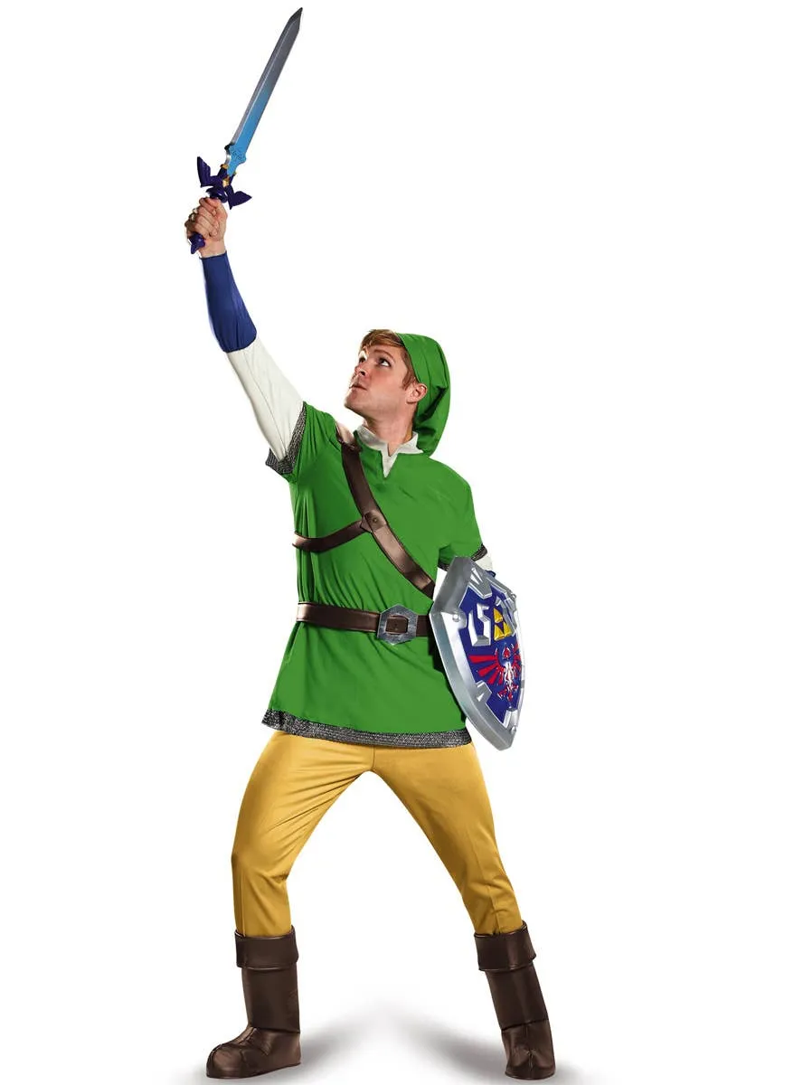 Legend of Zelda Mens Deluxe Plus Size Link Costume