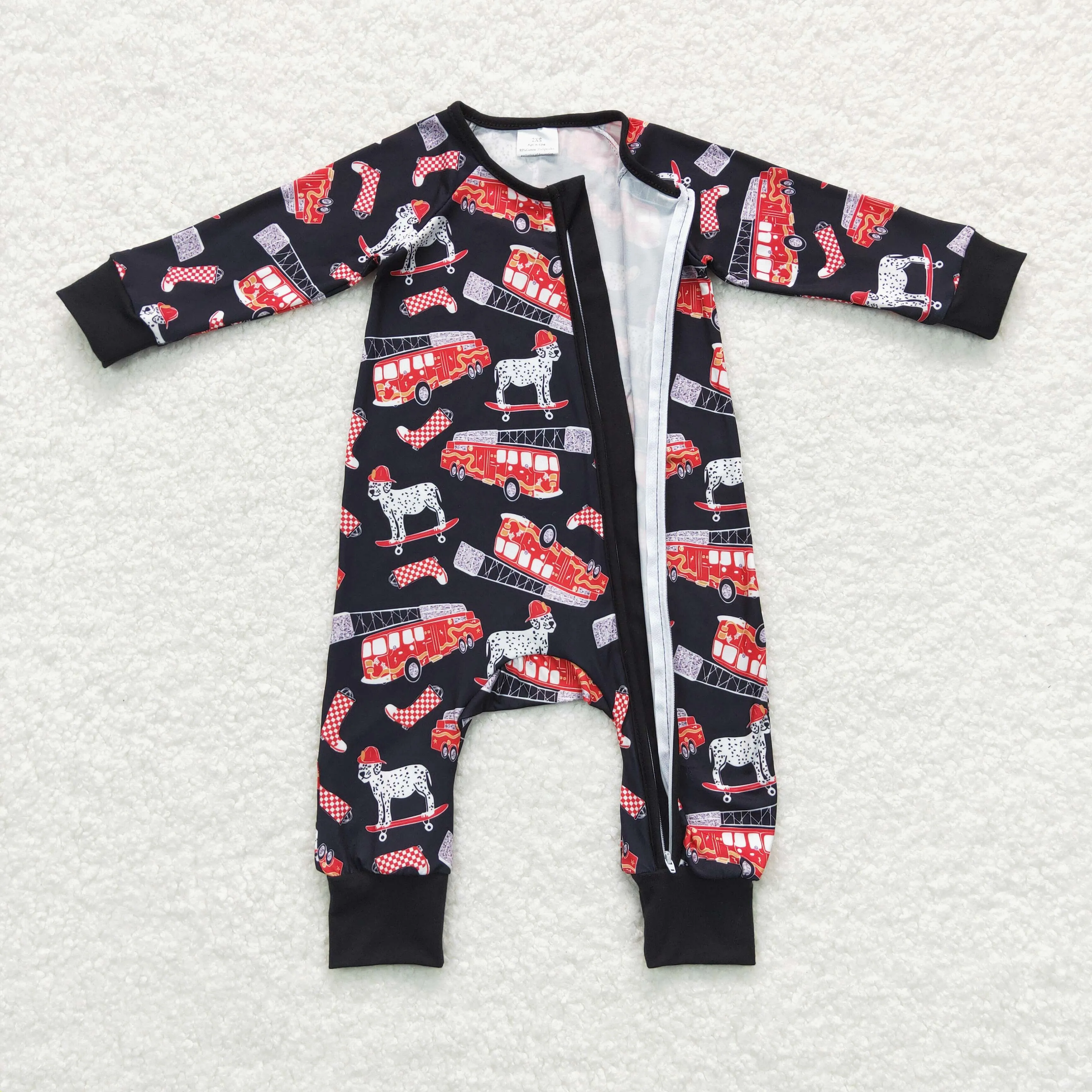 LR0735 baby boy clothes ambulance baby winter romper