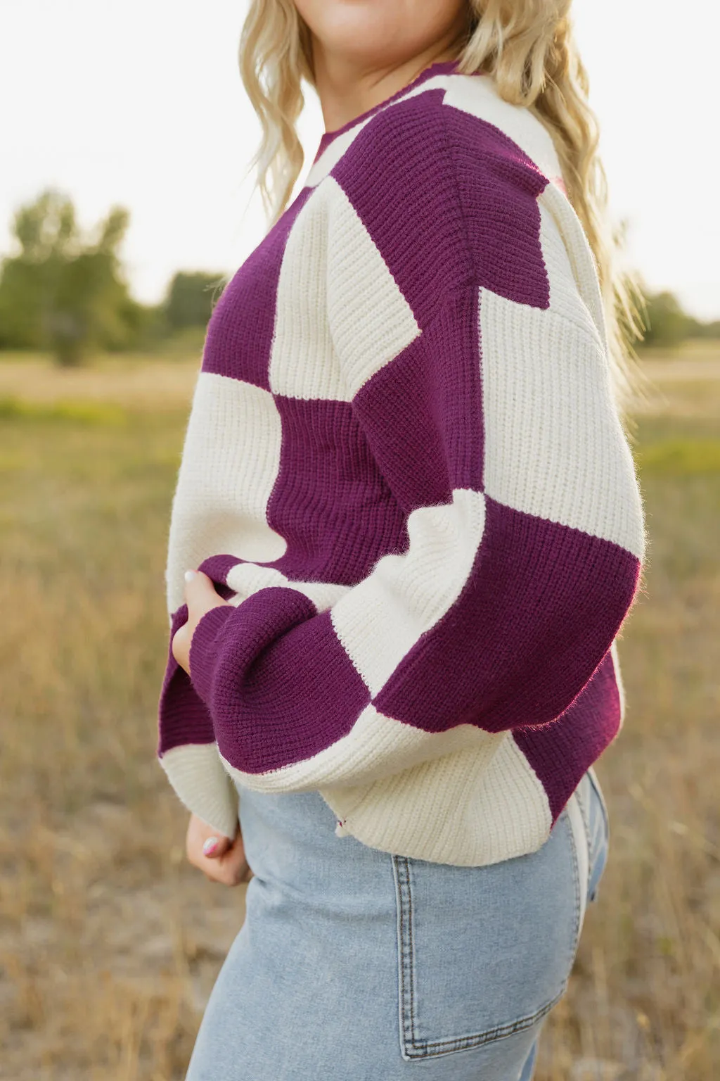 McDonell Sweater-Magenta Purple