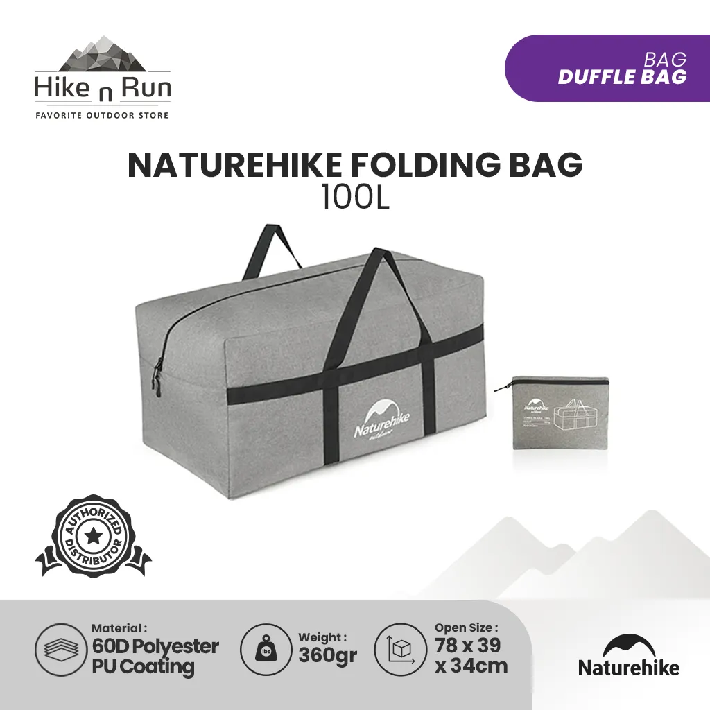 Naturehike Folding Duffle Bag Tas Lipat 100L NH17S021-L