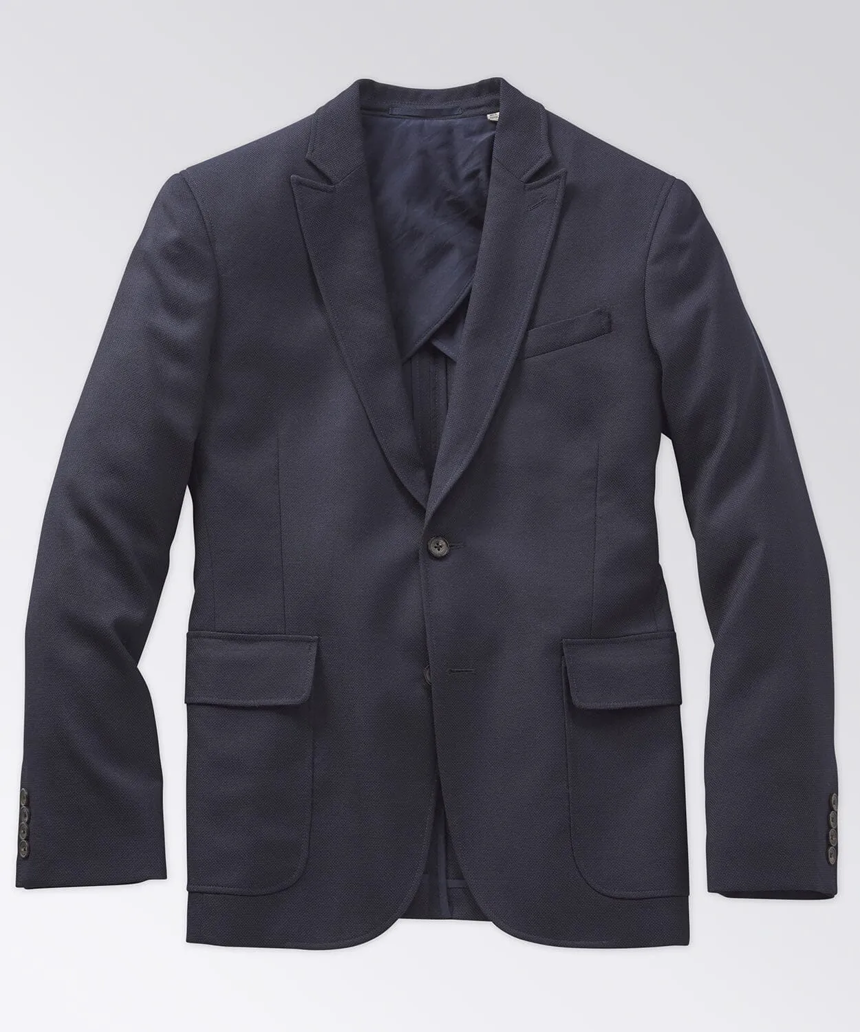 Peak Lapel Navy Blazer