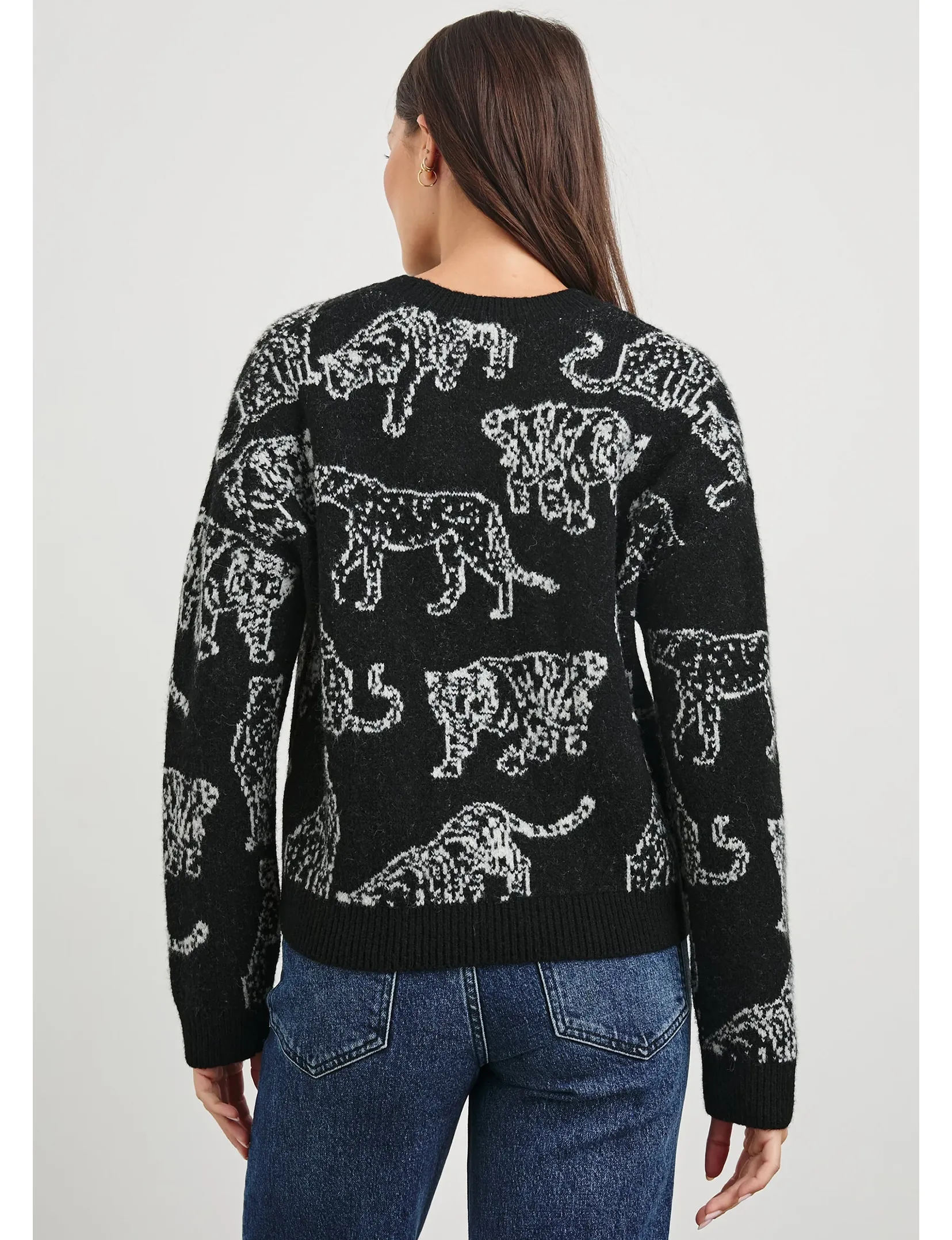 Perci Sweater, Charcoal Cats