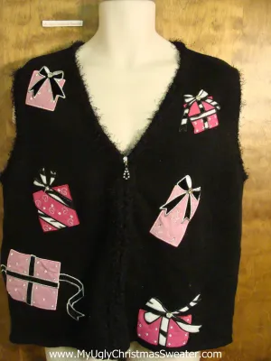 Pink Gifts Tacky Bad Christmas Sweater Vest