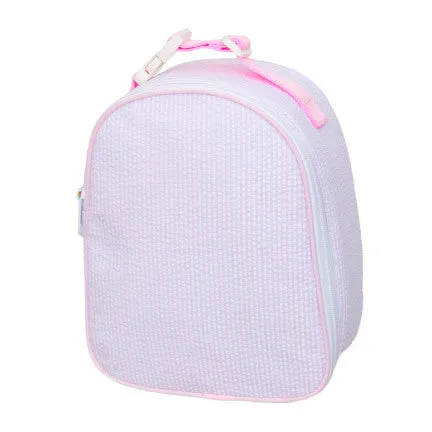 Pink Seersucker Lunchbox