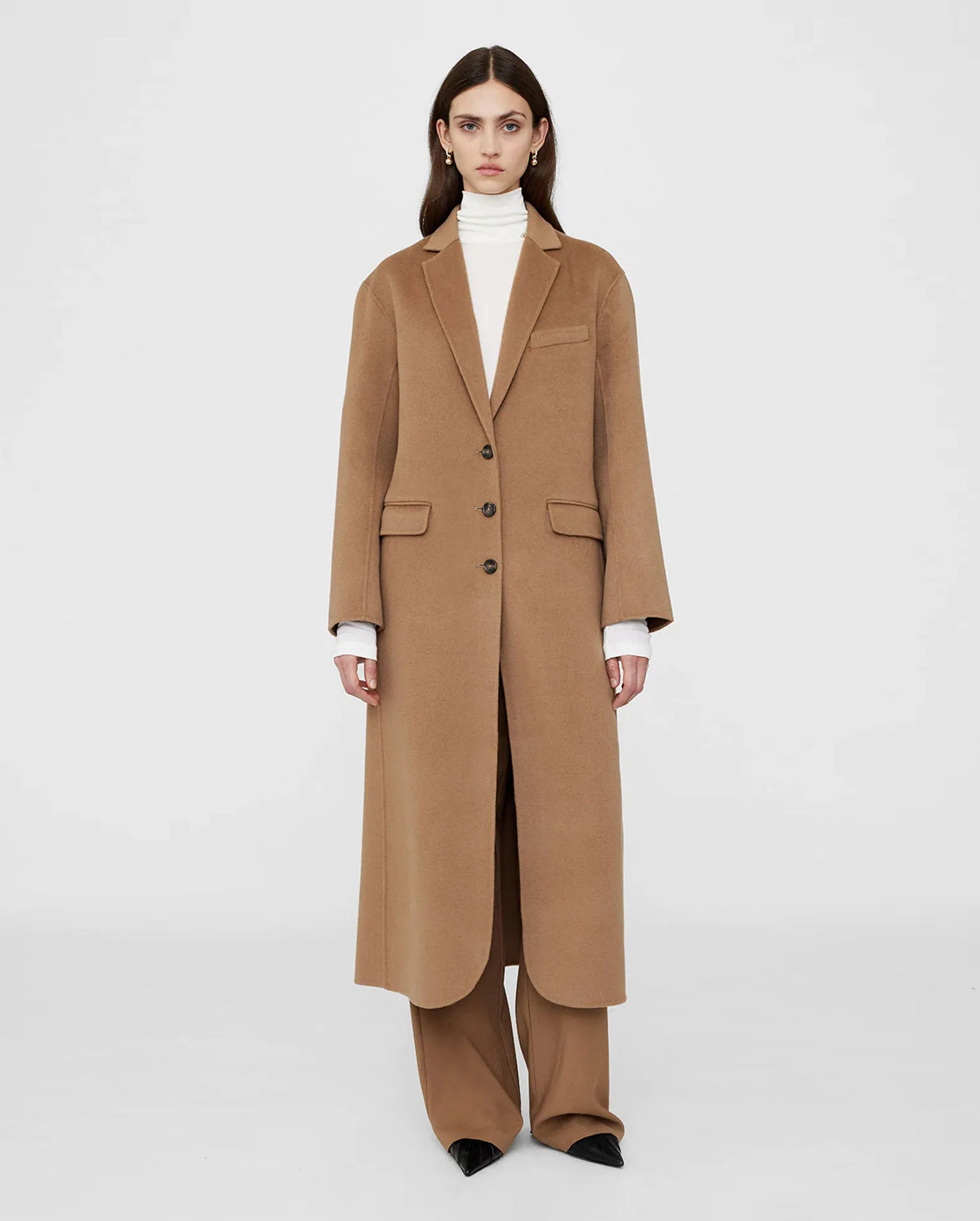 QUINN COAT / CAMEL CASHMERE BLEND