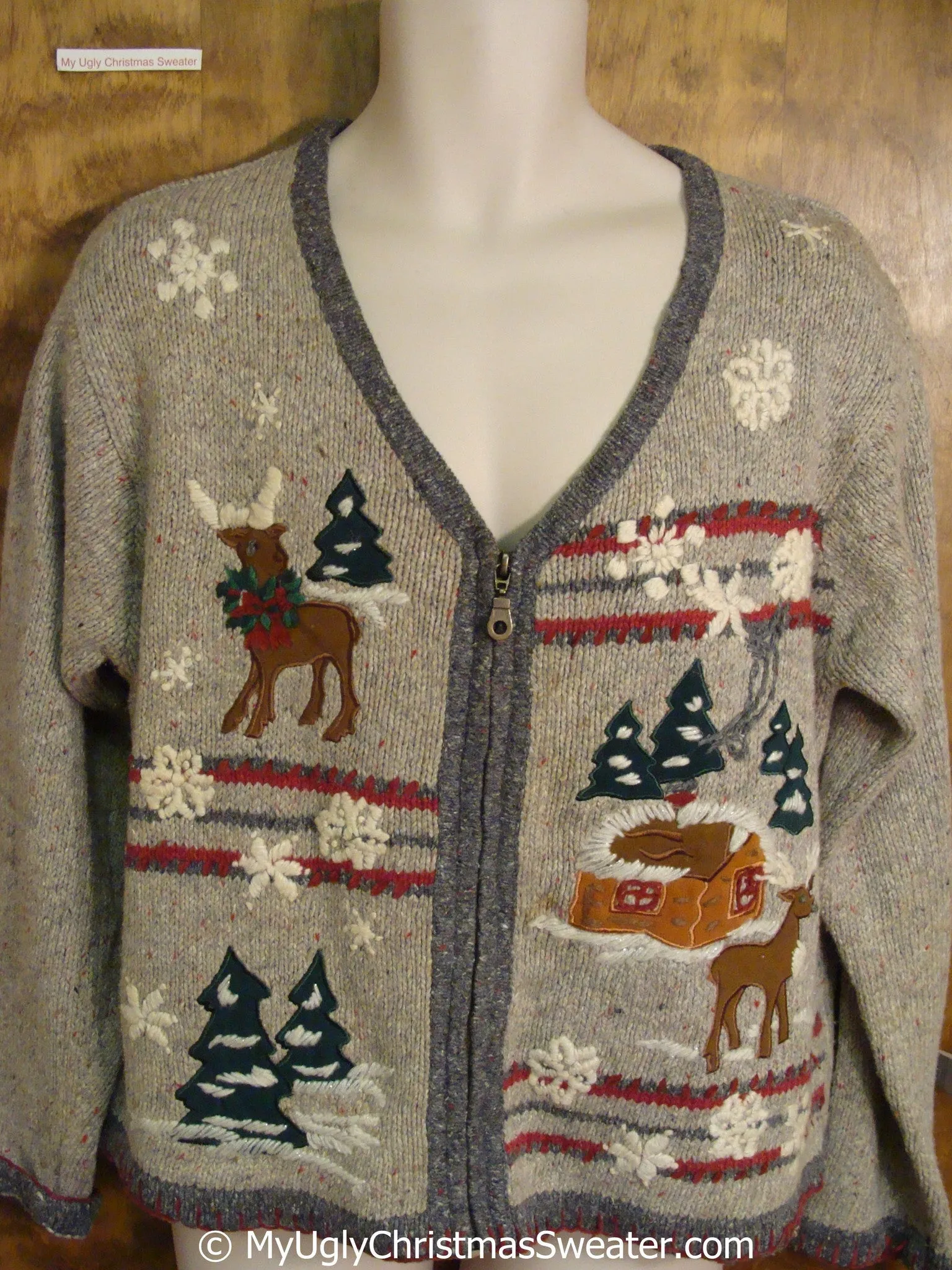 Reindeer in a Winter Wonderland Ugly Christmas Sweater